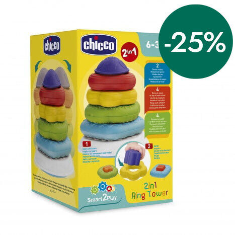 Pir&aacute;mide de Anillos 2 en 1 Chicco