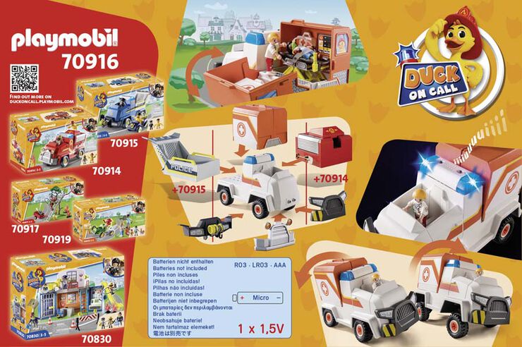 Playmobil Duck on Call D.O.C. Bombers ambulància 70916