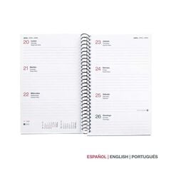 Agenda Espiral Miquelrius Activa setm/vista mult 2026 City vermell