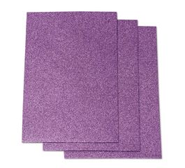 Plancha Eva glitter Faibo 40x60cm violeta 3u