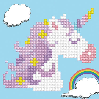 Diamond Dotz Unicorn amb marc blanc Diamond Dotz Unicorn amb marc blanc