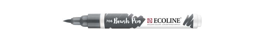 Retolador Ecoline Brush Pen gris fosc 706