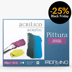 Bloc Óleo/Acrílico Pintura Fabriano 25x35cm 400g
