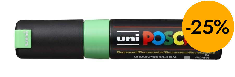 Retolador Posca PC-8K 8mm verd fluorescent