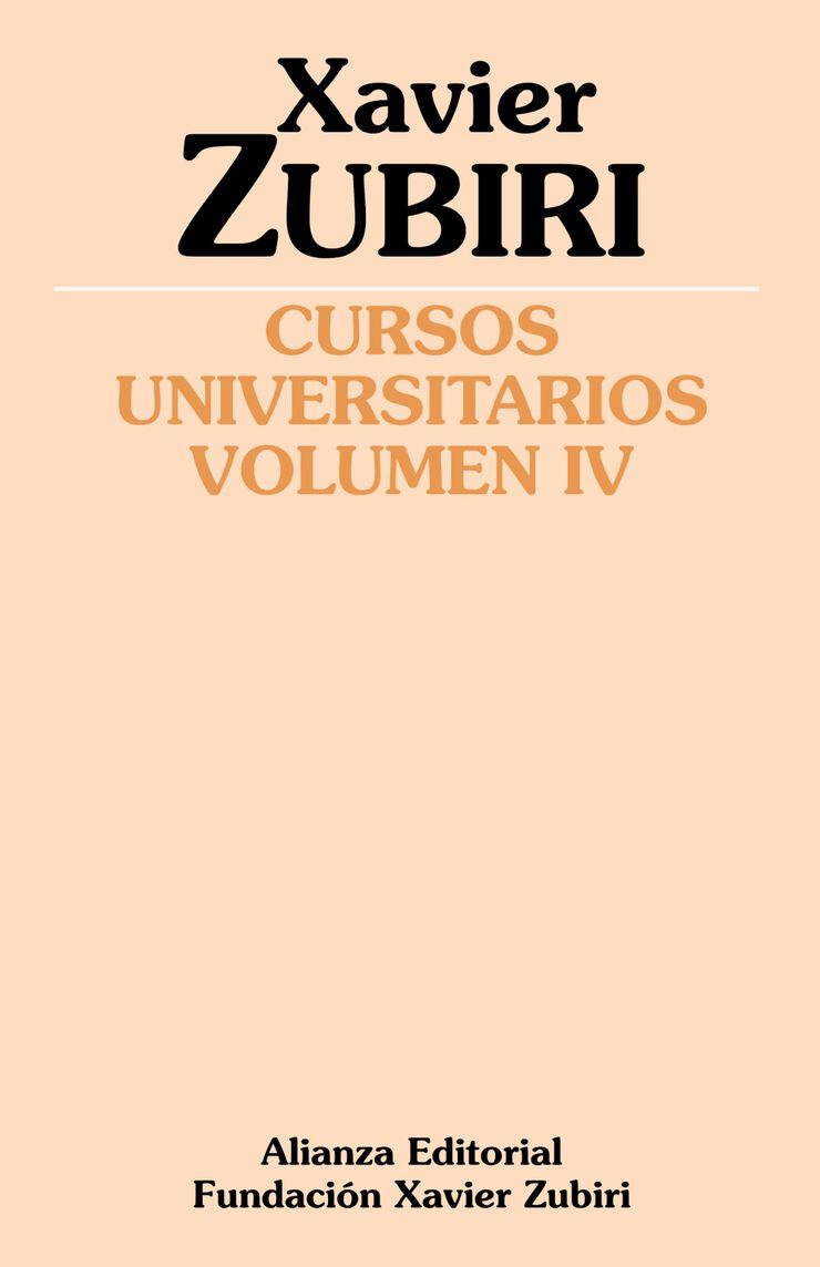 Cursos universitarios (1934-1935) Vol.IV