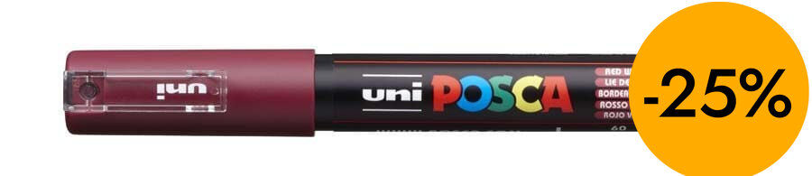 Rotulador Posca PC-1M 0,7mm vino