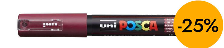 Rotulador Posca PC-1M 0,7mm vino