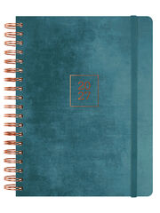 Agenda Finocam Optimal Semana Vista Horizontal 2027 Multiling&uuml;e Azul