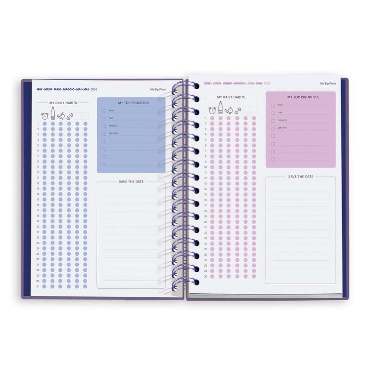 Agenda Miquelrius Plus W-O setm/vista mult 2026 Marf Dualidad