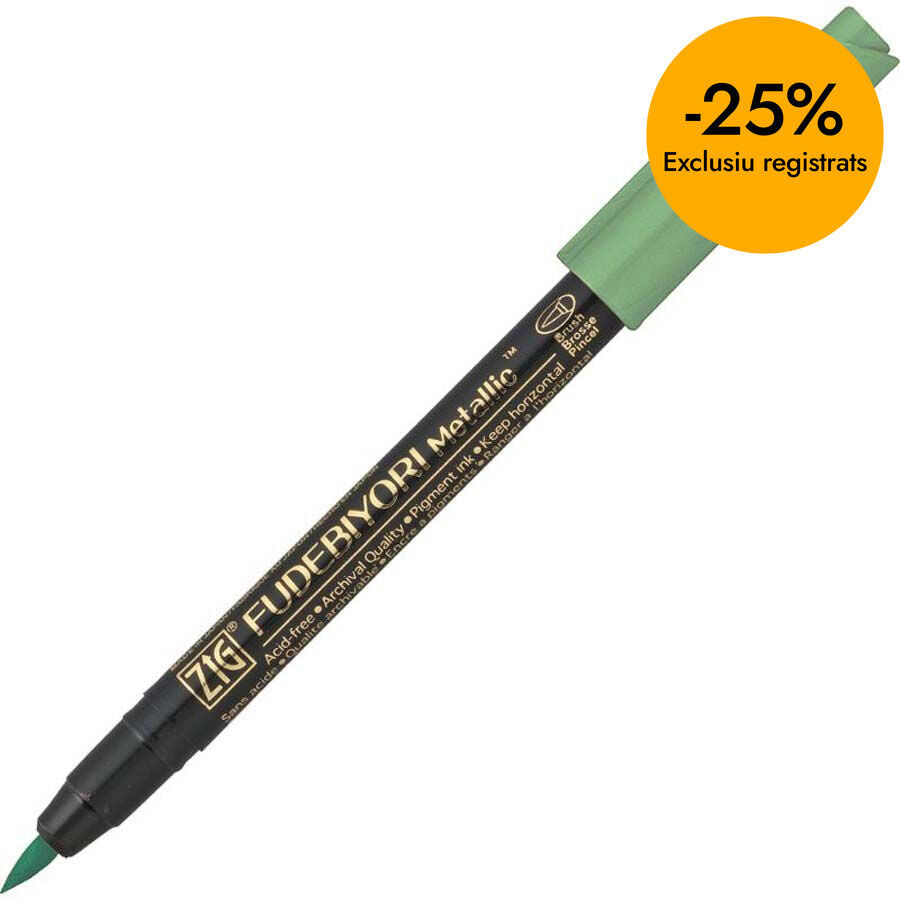 Retolador Zig Fudebiyori Metal verd