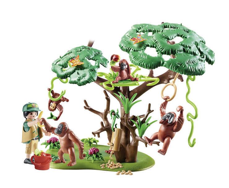 Playmobil Family Fun Orangutanes con Árbol (70345)
