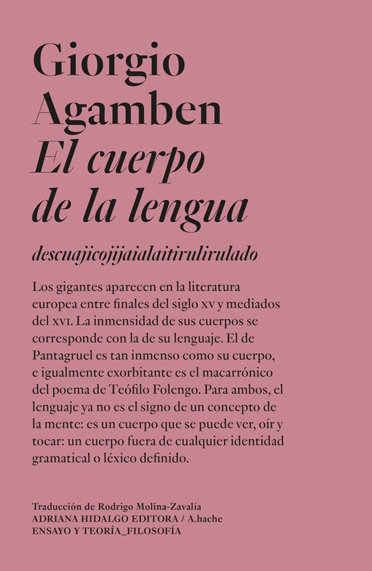 El cuerpo de la lengua