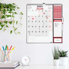 Calendario pared Finocam Escribir Plus 2026 castellano