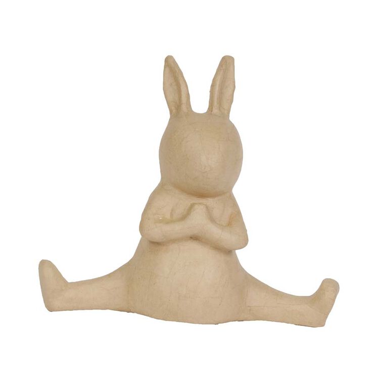 Figura papel maché Conejo Yoga