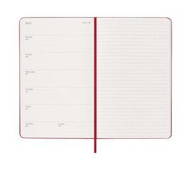 Agenda Moleskine 18 meses d&iacute;a/p&aacute;g L tapa dura rojo
