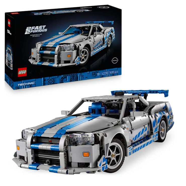 LEGO® Technic Coche Nissan Skyline GT-R (R34) de 2 Fast 2 Furious 42210