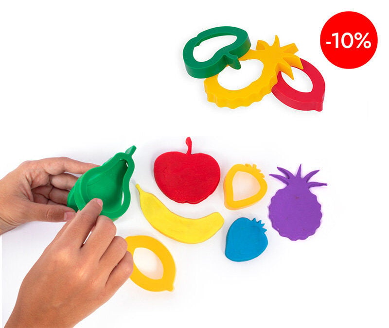 Motlles per a pasta modelar Fruites Jovi 6u