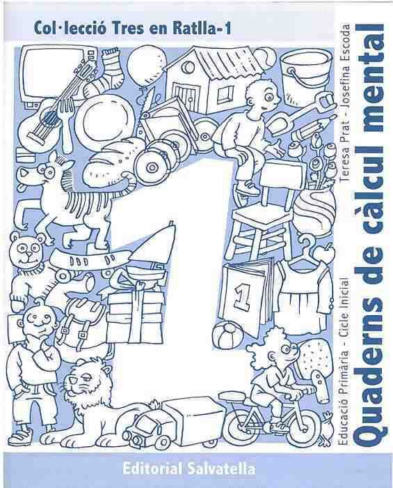 Tres en ratlla 01 Quaderns de C&agrave;lcul Mental Salvatella