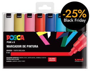 Retoladors Posca PC-8K 8mm Basic 8 colors