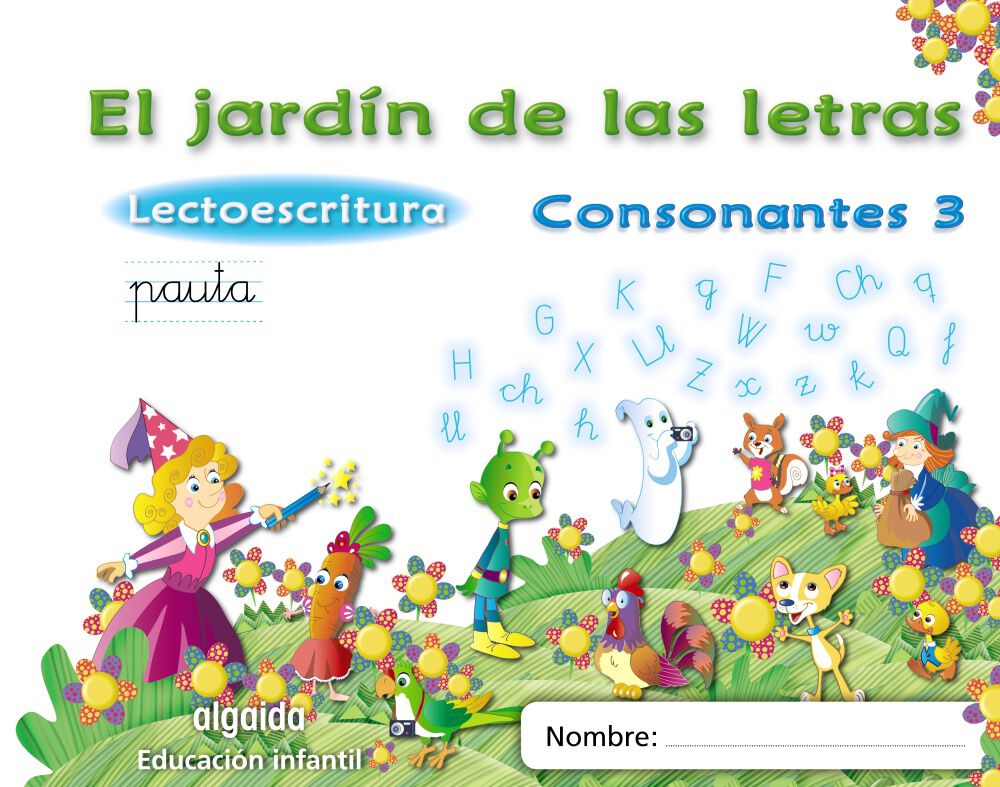 LECTOESCRITURA CONSONANTES 3 INFANTIL 5 ANYS Algaida Quaderns 9788498775754