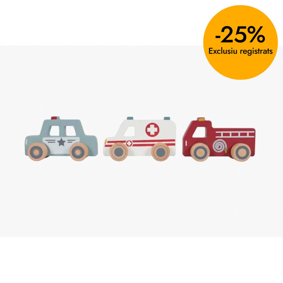 Vehicles d'emerg&egrave;ncia de fusta