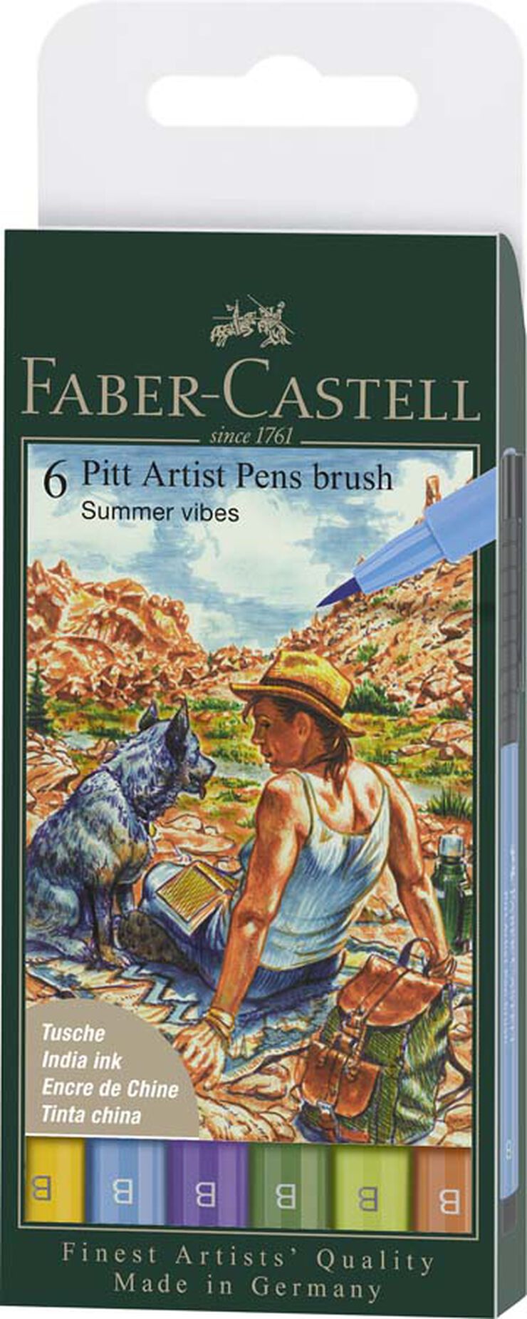 Pitt Artist Pen brush Sumer Vibes 6 c