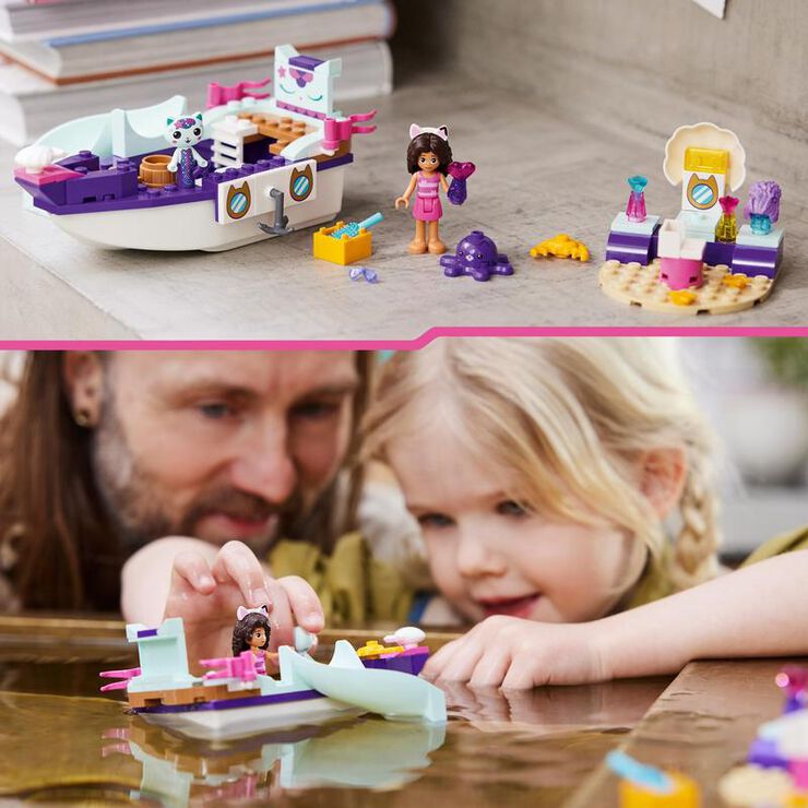 LEGO® Casa de Muñecas de Gabby Barco y Spa de Gabby y MerCat con Salón de Belleza 10786