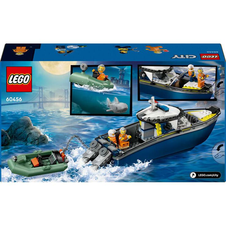 LEGO® City Persecución en Barco de Policía 60456