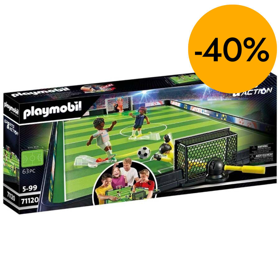 Playmobil Sport & Action Campo de F&uacute;tbol - 71120