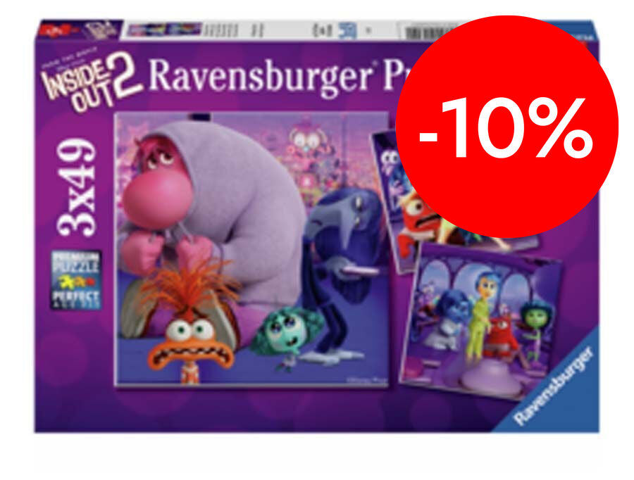 Puzle 3 x 49 piezas Inside Out