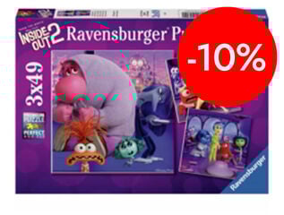 Puzle 3 x 49 piezas Inside Out