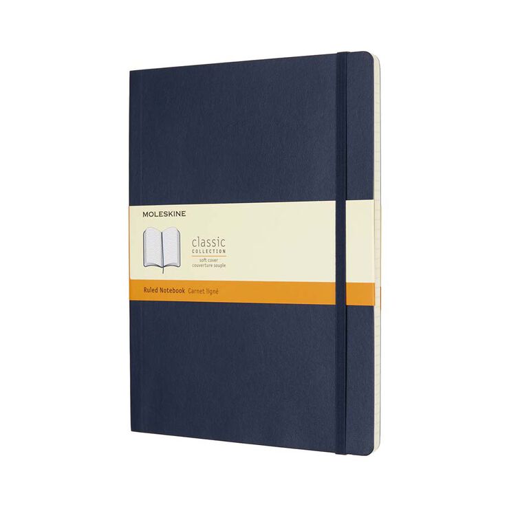 Llibreta Moleskine Soft L Blau Ratlla