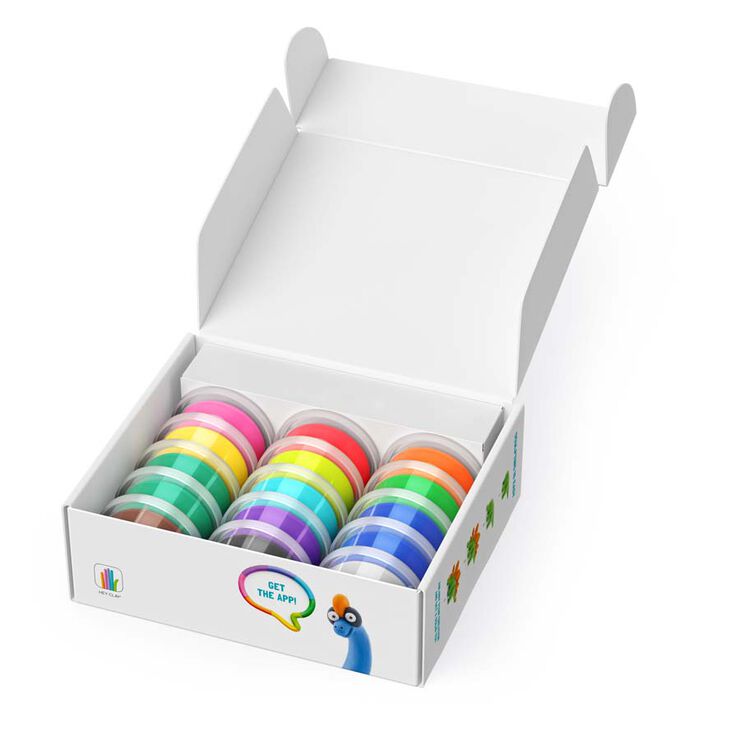 Hey Clay Set Dinosaures 15 pots