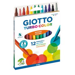 Rotuladores de colores Giotto Turbo Color 12 colores