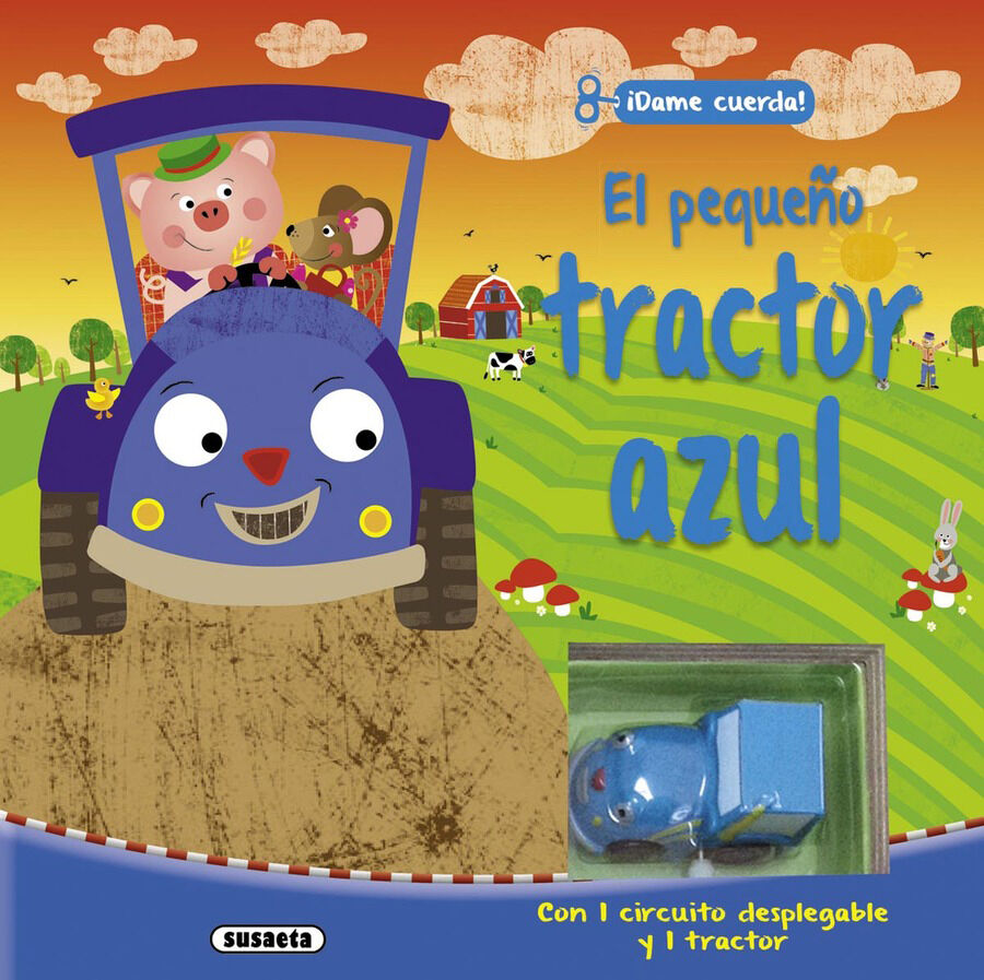 El peque&ntilde;o tractor azul