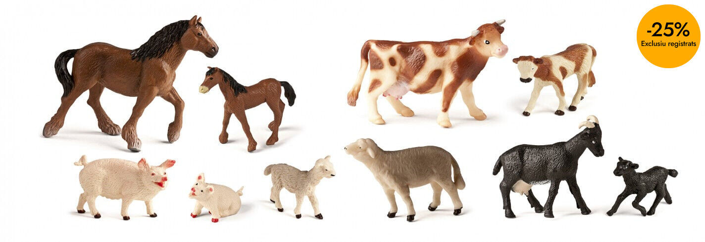 Animals de granja amb cries 10 unitats