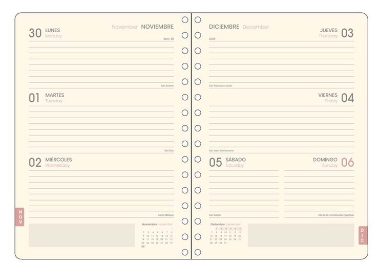 Agenda Escolar Dohe Espiral A5 sem/vista castellano 2026-2027 Verde Premium