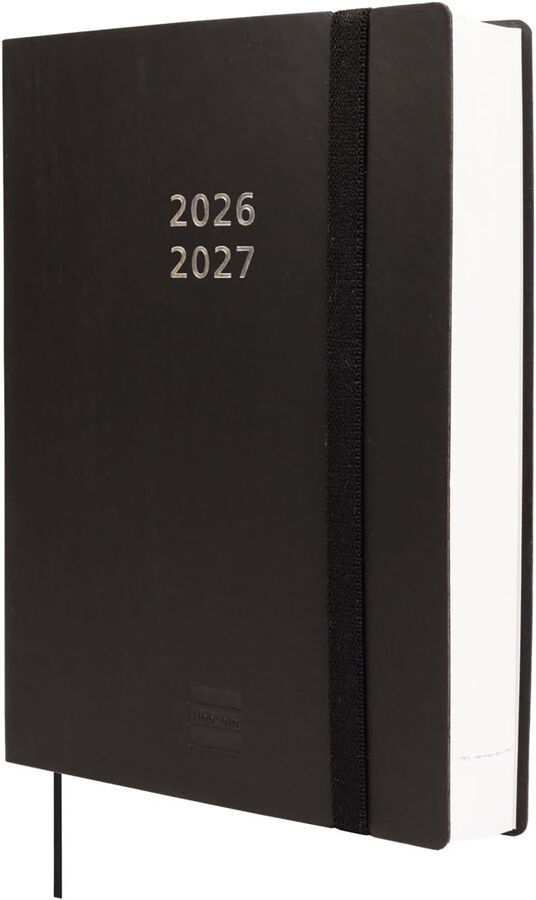 Agenda 18 Meses Mara Y4 | D&iacute;a por P&aacute;gina, Multiling&uuml;e (2026-2027) &ndash; Negro