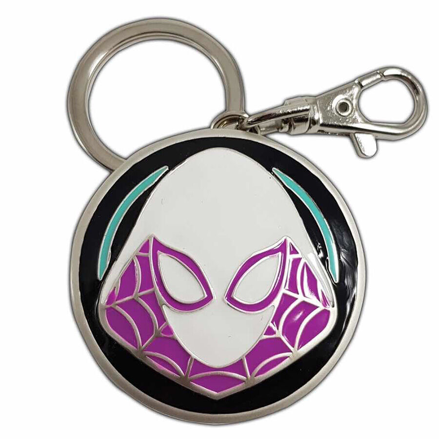 Logo Spider-Gwen Llavero metalico Marvel