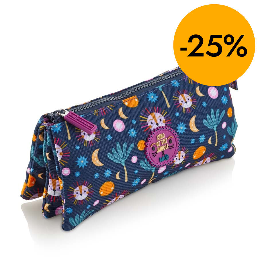 Estuche triple reciclado Miquelrius King Jungle