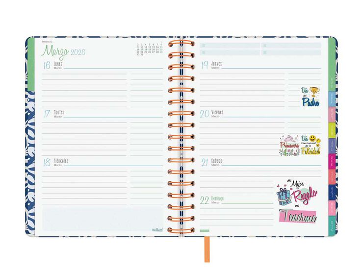 Agenda Finocam Talkual 1/4 sem/vista horizontal cas 2026 Aquí