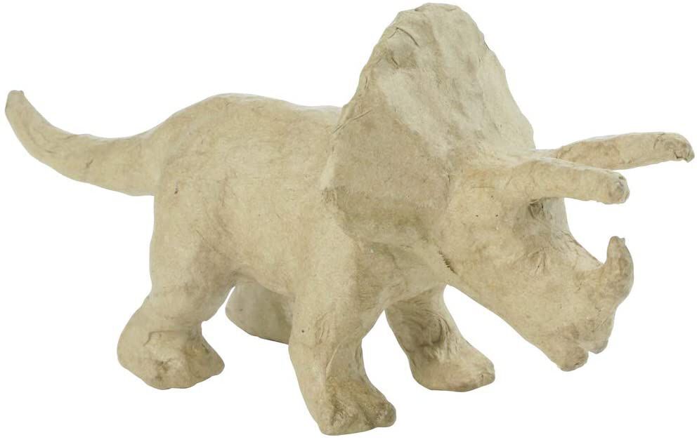 Figura papel mach&eacute; D&eacute;copatch Triceratops 16cm