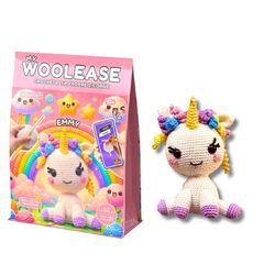 Kit de ganxet per a principiants My Woolease Unicorn