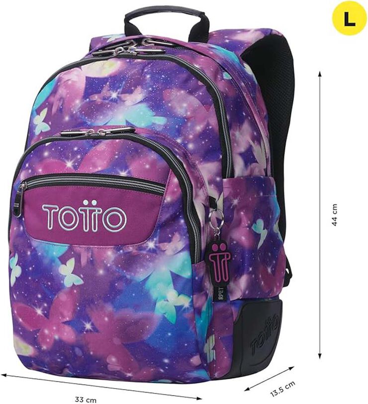 Mochila Totto Rayol glitter Star Butterfly