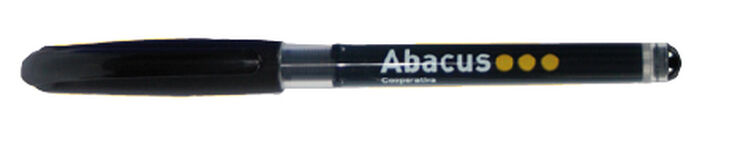 Bolígrafo Roller Abacus negro, 10 unidades