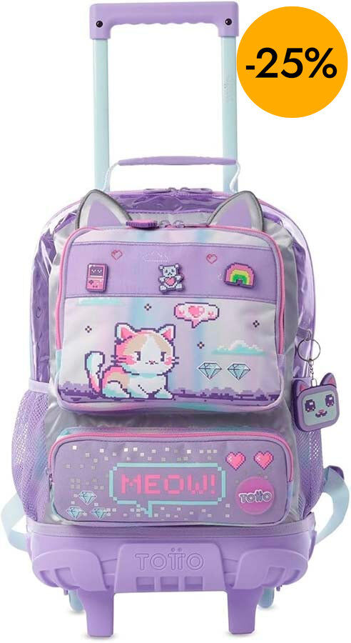 Mochila con ruedas Totto Andy Cat