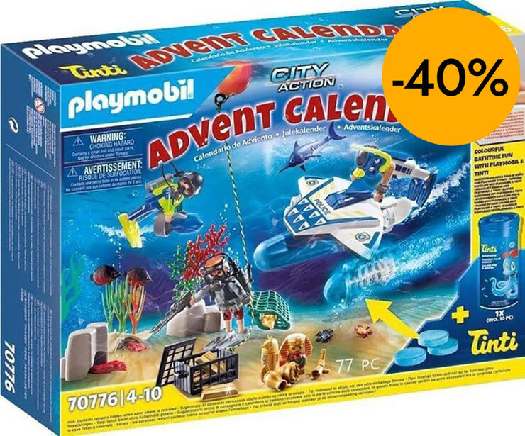 Playmobil Nadal Advent misi&oacute;n buceo 70776
