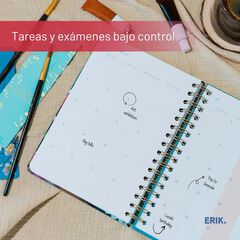 Agenda escolar Erik A5 setm/vista multilingüe 2025-26 Frida Kahlo