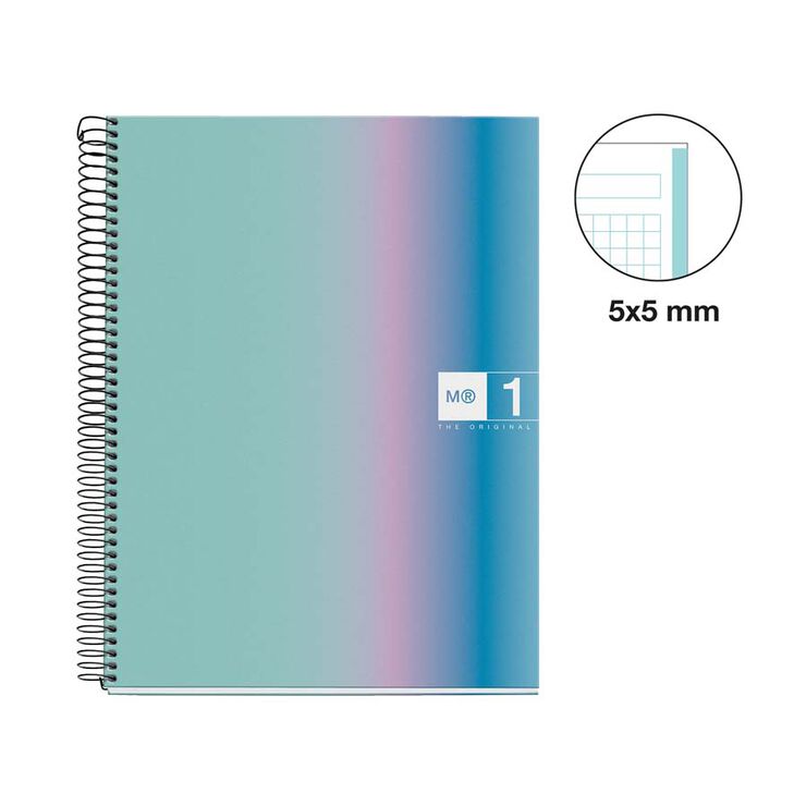 Notebook 1 Miquelrius A4 80 hojas 5x5 Aurora Santorini