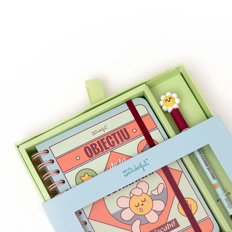 Set Agenda Mr.Wonderful petita sem/vista 2026 cat + Bolígrafo